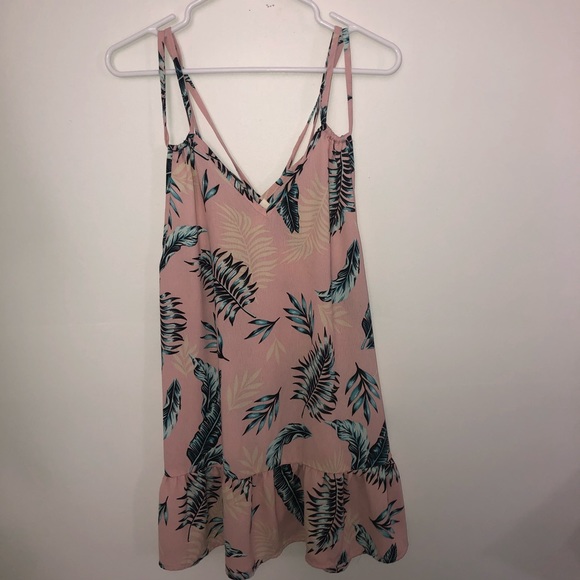 Miken Other - Miken Swim Pink Tropical Strappy Coverup
